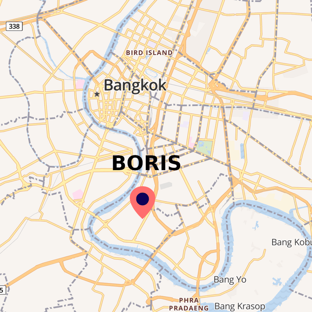 Location of accommodation in Bangkok